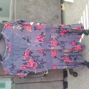 Torrid lace peplum blouse NEW size 1 (14-16)